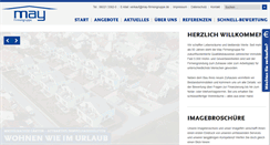 Desktop Screenshot of may-firmengruppe.de